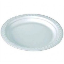 20 Cm Orta Boy Yuvarlak Köpük Tabak (33/B) / 100 Adet