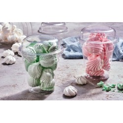 Çap Milkshake Pet Bardak + Bombe Delikli Kapak 100 Adet 400 Cc 95 Çap  