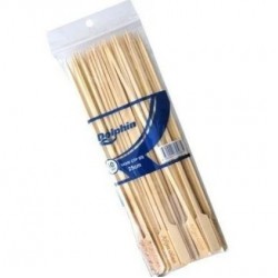 Bambu Yassı Çöp Şiş 25 Cm 50 Adet 10 Paket