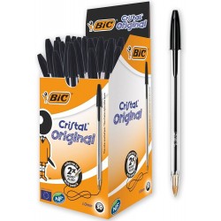 Bic Cristal Medium Tükenmez Kalem Siyah 50'li Paket