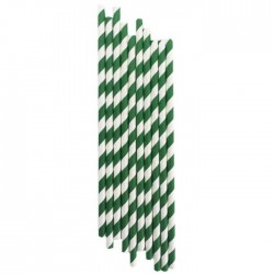 Renkli Kağıtlı Pipet 25'li