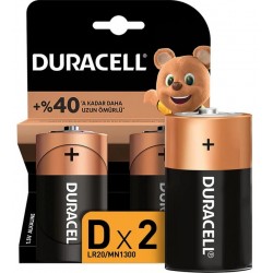 Duracell Alkalin D Büyük Boy Pil