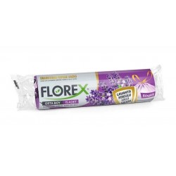 Florex Lavanta Kokulu Büzgülü Orta Boy Çöp Poşeti 55cm x 60cm