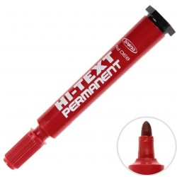Hi-Text PB 830 Marker Kalem Yuvarlak Uç Kırmızı