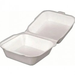 Kapaklı Köpük Hamburger Kabı (8/B) / 250 Adet