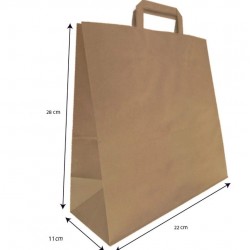 Kraft Kağıt Çanta 22 x 28 x 11 Cm - 250 Adet