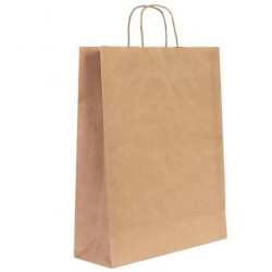 Kraft Kağıt Çanta 32 x 12 x 40 Cm Burgu Saplı 250 Adet