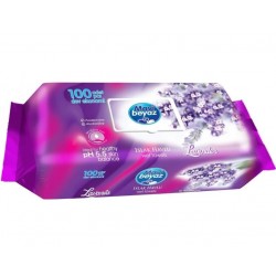 Mavi Beyaz Islak Mendil Kokulu 100 Yaprak - 3 Paket