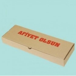 Pide Kutusu Oluklu 3 Cm - 100 Adet