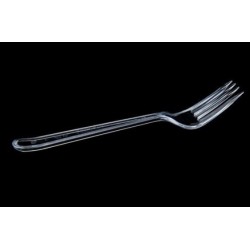 Plastik Kristal Lüx Çatal 100 Adet