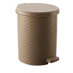 Plastik Pedallı Hasır Çöp Kovası 15 Lt.