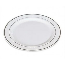 Porselen Görünümlü Plastik Tabak 19 cm