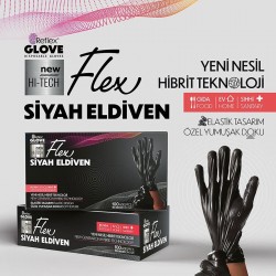 Reflex Flex Yeni Nesil Pe Eldiven Siyah 100'Lü