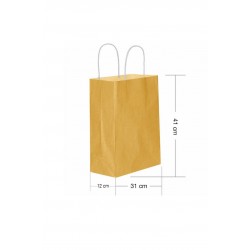 Roll-Up Party Dreams Kraft Çanta Altın 31 x 12 x 41 Cm 25'li