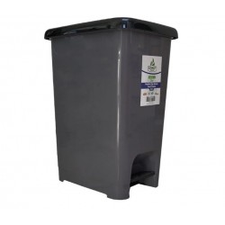 Slim Pedallı Çöp Kovası 50 Lt - Gri