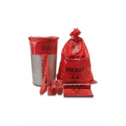 Tıbbi Atık Çöp Torbası 55 x 60 cm 200 Gr (10 Paket)